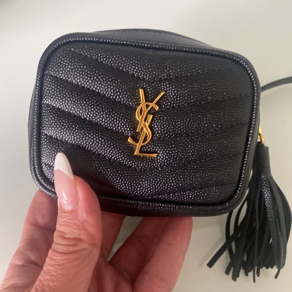 YSL Saint Laurent Baby Lou Camera Bag Black Gold Chain | Authentic - Picture 2 of 6